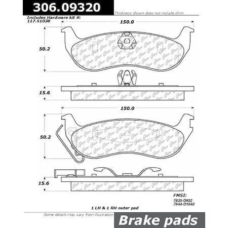 Centric Parts Fleet Performance, 306.09320 306.09320